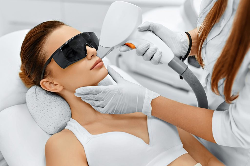 Soin laser visage